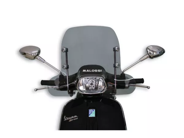 Parabrisas -MALOSSI MHR, a=540mm, h=400mm- VESPA Sprint 50-150cc - gris humo