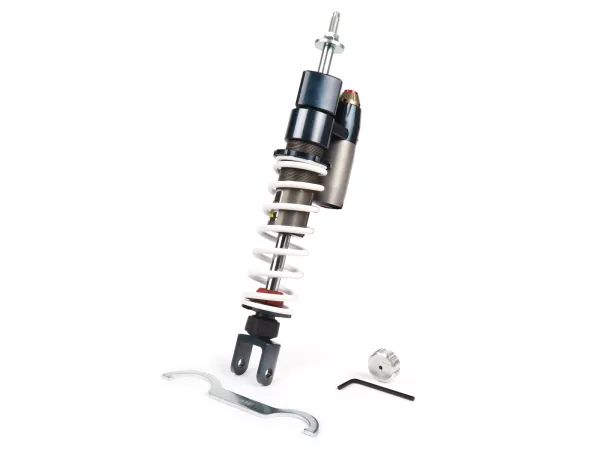 Shock absorber rear -MALOSSI RS24/10-R, 290mm- Vespa LX 50, S 50, Piaggio Quartz, ZIP SP, ET2, ET4, Sfera 50, Sfera80, Sfera RST 50, SKR 125, SKR150