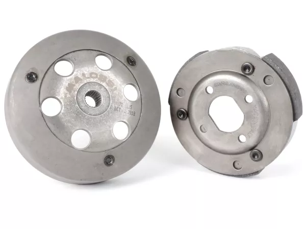 Juego embrague -MALOSSI Fly System Clutch Ø107mm- GILERA/PIAGGIO/VESPA/PEUGEOT/KYMCO/SYM/HONDA/GY6 50cc 2T/4T AC /LC