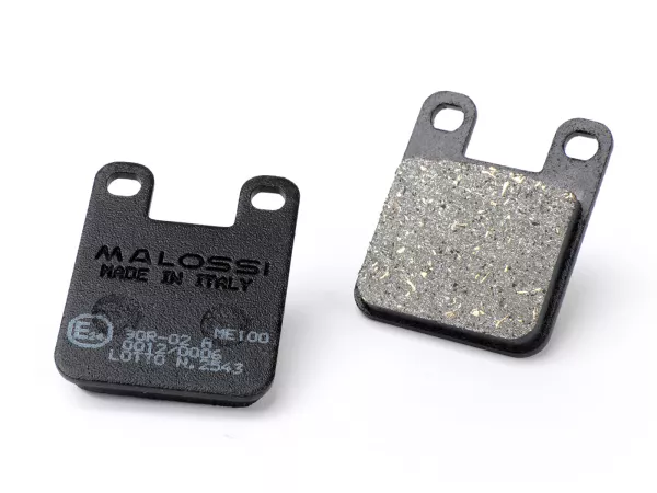 Brake pads -MALOSSI- Sport - homologiert - 35,7x45,4mm - AJP, PIAGGIO, PEUGEOT, DERBI, ITALJET, SUZUKI