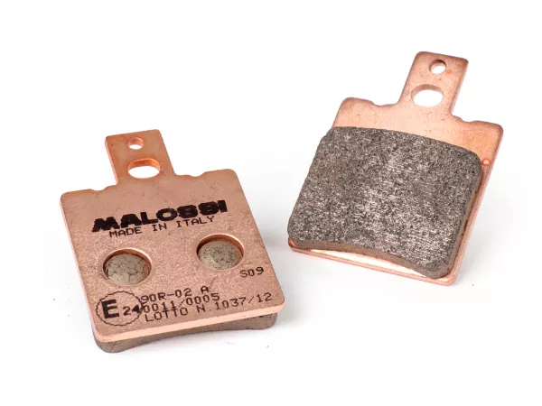 Plaquettes de frein -MALOSSI- MHR SYNT - homologué39,6x56,2mm- APRILIA Leonardo 125-150, BETA Eikon 125-150, MALAGUTI F-18 125-150