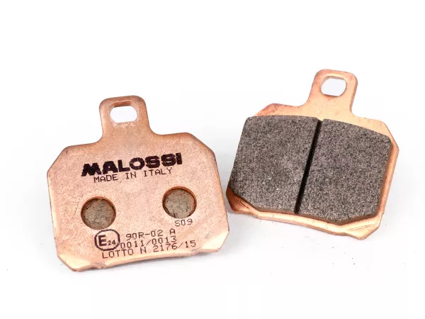 Remblokken -MALOSSI- MHR SYNT - gehomologeerd 53,9x50,9mm - PIAGGIO Beverly 400-500, X8 125-250, X9 125-500, SUZUKI Burgman 125-150, YAMAHA X-Max 125