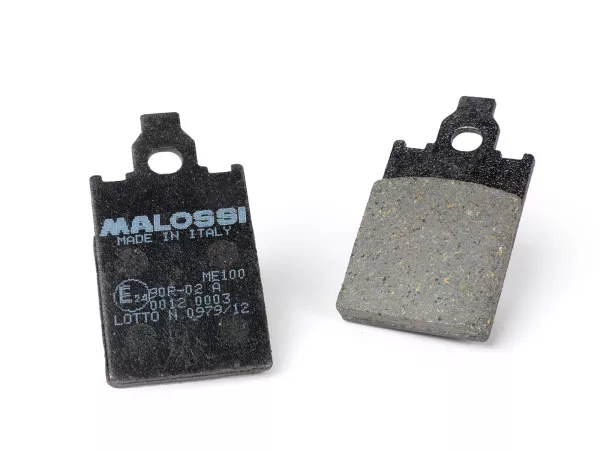 Bromsbelägg -MALOSSI- Sport - homologerade - 31,6x57,2mm - PIAGGIO Free, MALAGUTI F10, F12, F15, Crosser, Centro, BETA Chrono, Tempo