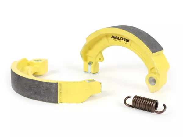 Brake shoes -MALOSSI Ø=150x24mm- VESPA  PX (f/r), PK (f/r), T5 125cc (f/r), Vespa Rally180 (VSD1T), Vespa Rally200 (VSE1T) (r), Sprint (r), TS (r), GT125 (r), GTR125 (r), GL150 (VLA1T) (r), SS180 (r), GS160 (r), GS150 / GS3 (VS5T) (r)