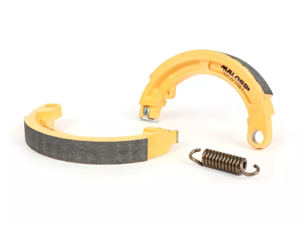 Remschoenen -MALOSSI Ø=125x17mm- 8 + 9 + 10 voor, 1 montage, Vespa Smallframe V50, V90, SS50, SS90, PV125, ET3, Wideframe V1T tot V15T, V30T-V33T, VM, VN, VL, VB, VNA, VNB, VBA, VBB, Super