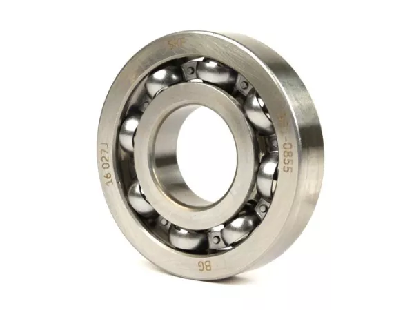 Cigüeñal con cojinete de bolas -MALOSSI Sport- 613912 (25x62x12mm) - C4, bola Ø=10,3mm - (usado para cigüeñal lado de accionamiento/lado de embrague Vespa PX, T5 125cc, Rally180, Rally200, Sprint, GS150 / GS3, VNA, VNB, VBA)