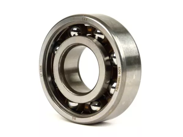 Ball bearing for crankshaft -MALOSSI- 6204 (20x47x14mm) - C4 polyamide, ball Ø=7.9mm, carbonitrided inner ring - (used for crankshaft CPI / Minarelli 50cc (type MA, MY, CW, CA, CY), Vespa V50, V90, PV125, ET3, PK S, PK XL (flywheel side))