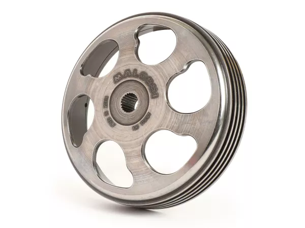 Koppelingsklok -MALOSSI MHR- Piaggio/Gilera 50-100 ccm (2-takt, 4-takt), Peugeot 50 ccm, Kymco 50 ccm, SYM 50 ccm, GY6 (4-takt) 50ccm Ø=107mm - zwart