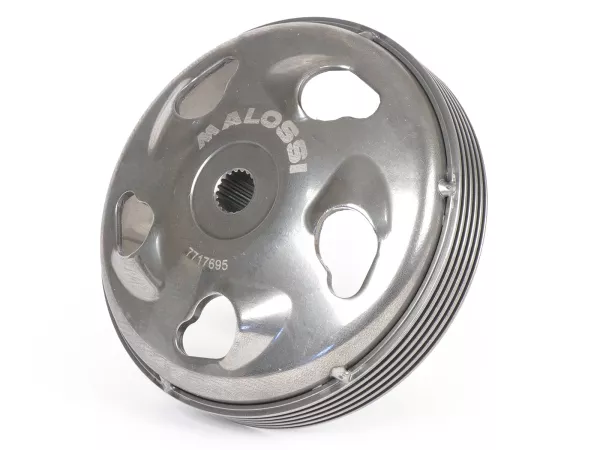 Lonceng kopling -MALOSSI Maxi Wing Clutch Bell- Ø125mm - HONDA 125-150, KYMCO 125-200, SYM 125-200, PEUGEOT 125-150, SCOMADI TT 125, Royal Alloy GP 125, LAMBRETTA V 125 Special