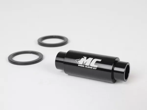Ombouwset voor voorwiel -MC WHEEL SLEEVE KIT- Zwart- Piaggio Bravo, Ciao, Si, Boxer