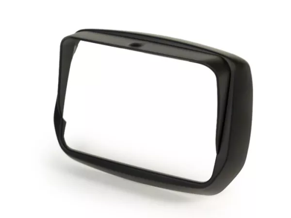 Headlight rim with visor -MOTO NOSTRA- Vespa S50, S125, S150 - flat black