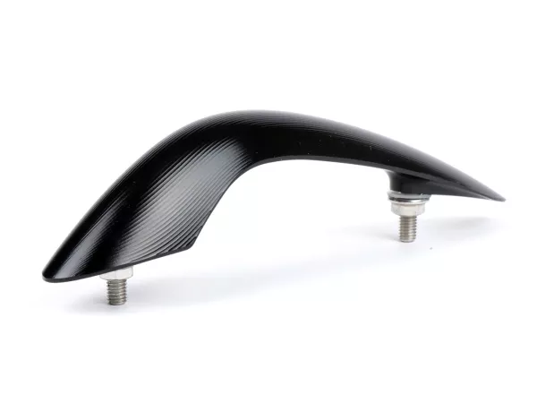 Crête -MOTO NOSTRA, CNC, noir brillant- Vespa GTS 125 (ZAPMA3700), Vespa GTS HPE 300 (ZAPMA3600, ZAPMD310), Vespa GTS Super 125 (ZAPMA3700), Vespa GTS Super HPE 300 (ZAPMA360, ZAPMD3100) - jusqu'en 2022