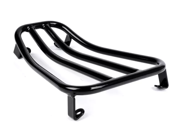 Luggage carrier step-through -MOTO NOSTRA V2.0, glossy black- Vespa GTS 125-310, GTV, GTL, GT