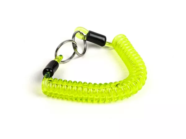 Key ring -MOTO NOSTRA Spiral- length 150mm - green