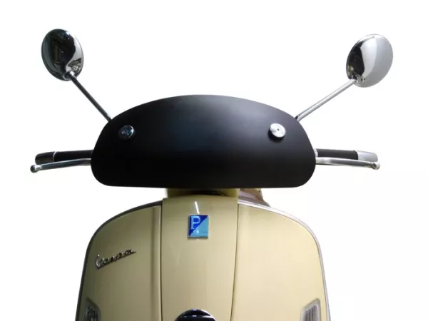 Parabrisas -MOTO NOSTRA, w=435mm, h=195mm- Vespa GTV, GT 60 - negro mate