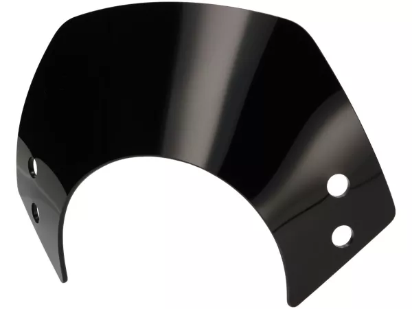 Windscherm zonder houder -MOTO NOSTRA, b=300mm, h=105mm- Vespa GT, GTL, GTS, GTS Super 125-300cc (-2022) - zwart