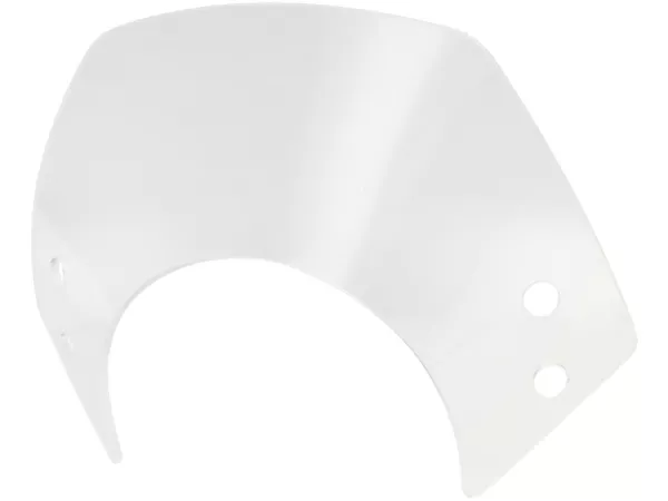 Flyscreen without  bracket -MOTO NOSTRA, w=300mm, h=105mm- Vespa GT, GTL, GTS, GTS Super 125-300cc (-2022) - colourless