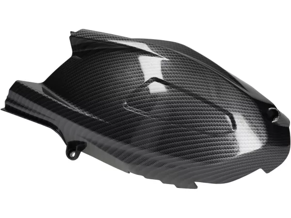 Outer engine cover -MOTO NOSTRA, carbon style- Vespa GTS HPE 300 (ZAPMA3600), Vespa GTS Super HPE 300 (ZAPMA360, ZAPMD3100, ZAPMD3101, ZAPMD3102), Vespa GTV HPE 300 (ZAPMA3602, ZAPMA362)