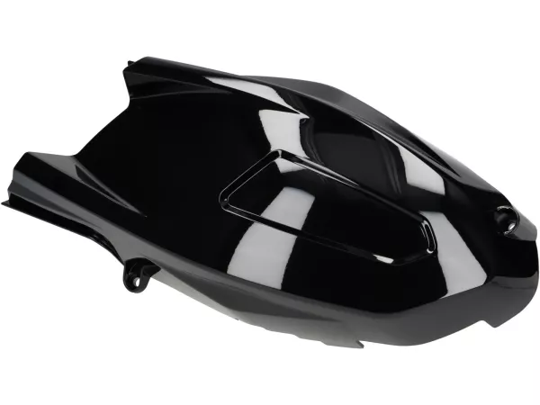Outer engine cover -MOTO NOSTRA, black shiny- Vespa GTS HPE 300 (ZAPMA3600), Vespa GTS Super HPE 300 (ZAPMA360, ZAPMD3100, ZAPMD3101, ZAPMD3102), Vespa GTV HPE 300 (ZAPMA3602, ZAPMA362)