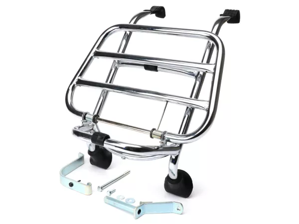 Inklapbaar voorrek -MOTO NOSTRA- Vespa GT, GTL, GTV, GTS, GTS Super, GT60, HPE, Supertech, Super Sport, Sei Giorni (tot 2022) - Chroom