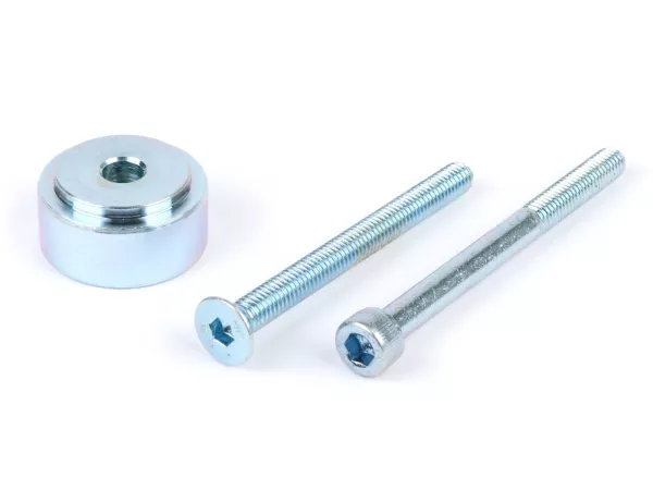Mounting kit for mirror at handlebar ends -MOTO NOSTRA, Ø=28mm (for HD-Corse mirror)- Vespa GT 125-200, GTL 125-200, GTS125-300, GTS i.E. Super 125/300, GTV 125-300, Aprilia Scarabeo  400/500, SR Max 125-300, Gilera GP 800, Nexus 125-500, Piaggio Beverly