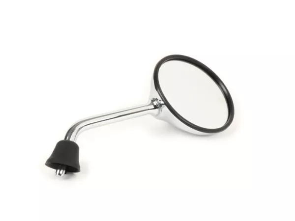 Rétroviseur -MOTO NOSTRA- Shorty - Vespa GTS 125 i.E. Super, LX50 2T 2009-2011, LX50 4T 4V 2009-2011 - chromé - utilisable à droite et à gauche - sans filetage