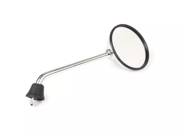 Rétroviseur -MOTO NOSTRA- Vespa GTS 125 i.E. Super, LX50 2T 2009-2011, LX50 4T 4V 2009-2011 - chrome - utilisable à droite et à gauche - sans filetage