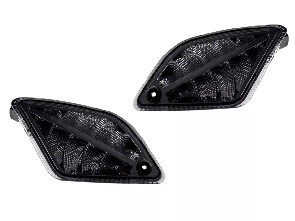 Knipperlichtenset achter -MOTO NOSTRA 2K22 (tot 2014) dynamisch LED-looplicht, met positielicht (E-markering)- Vespa GT, GTL, GTV, GTS 125-300 - gerookt