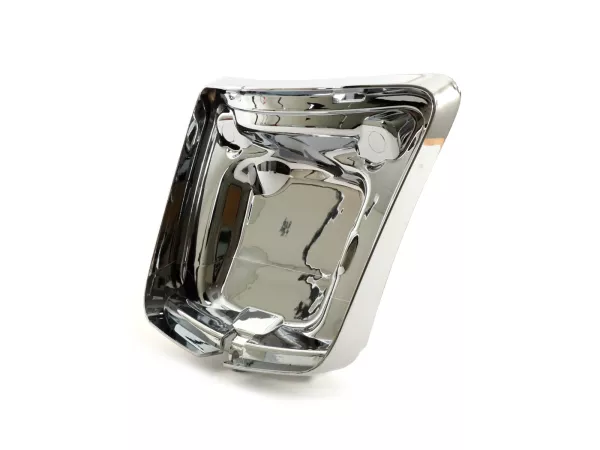 Rangka lampu belakang untuk konversi -MOTO NOSTRA untuk pemasangan tipe lampu belakang baru dari tahun 2014 pada kendaraan hingga tahun 2014- Vespa GT, GTS 125-300, GTL (-2014) - berlapis krom