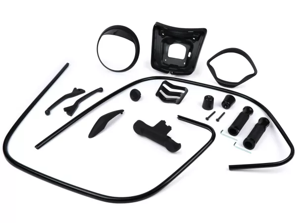 Styling kit -Moto Nostra Black Collection zwart mat - Vespa GTS300 (2016-2018), Vespa GTS 125 (2016-2018)