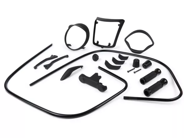Styling kit -Moto Nostra Black Collection zwart mat - Vespa GTS300 HPE (2019-2022), Vespa GTS 125 IGET (2019-2022)