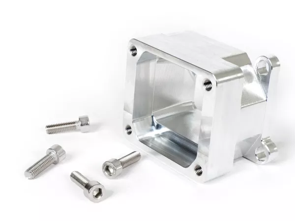 Diafragma del colector de admisión (parte inferior) - caja de diafragma -MRP para diafragma tipo RD350 / VForce en Malossi VR-One caja de motor- Vespa Largeframe PX, LML, Rally, Sprint, Cosa, T5 125cc