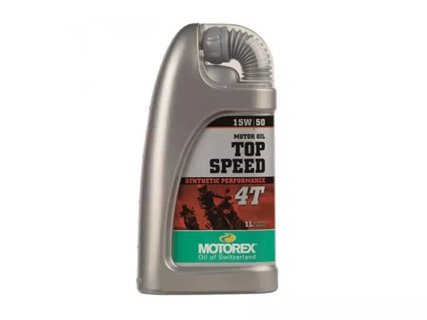Olja - Motorolja -MOTOREX Top Speed 4T- 4-takts SAE 15W-50 syntetisk - 1000ml