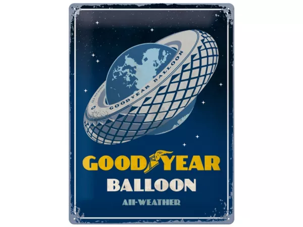 Advertising sign -Nostalgic Art- Goodyear - Balloon Tire, 30x40cm