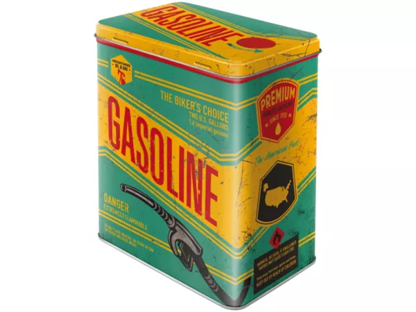 Boîte à thé -Nostalgic Art- Gasoline, 10 x 14 x 20cm