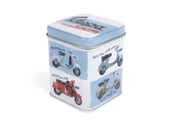 Tea box -Nostalgic Art- Vespa A small car on two wheels, 7,5 × 7,5× 9,5cm