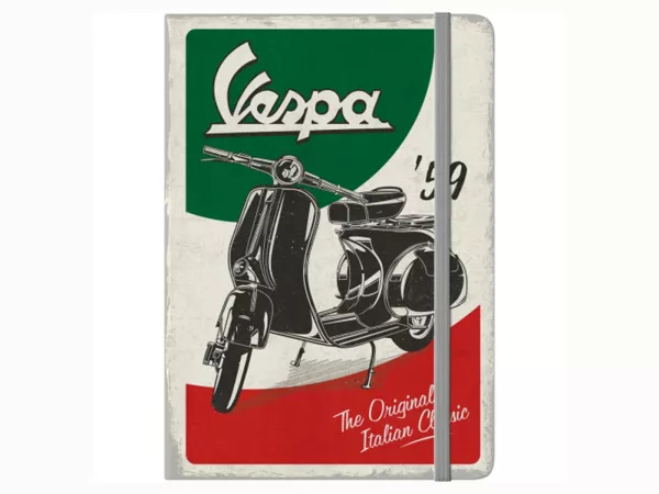 Blocco note -Arte Nostalgica, A5- Vespa, il classico italiano
