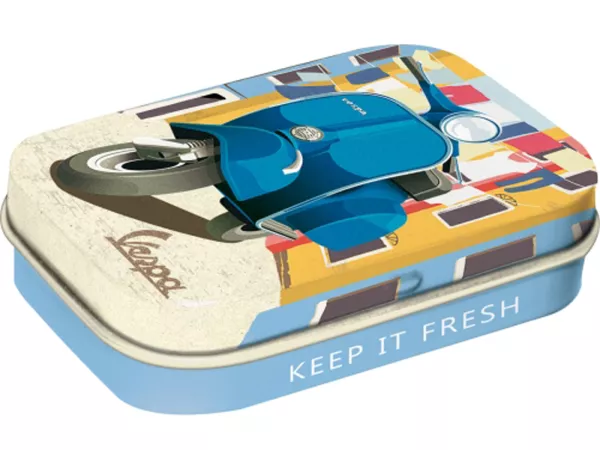 Pillendoos -Nostalgische kunst- Vespa, Italiaanse was - 4x6x2cm