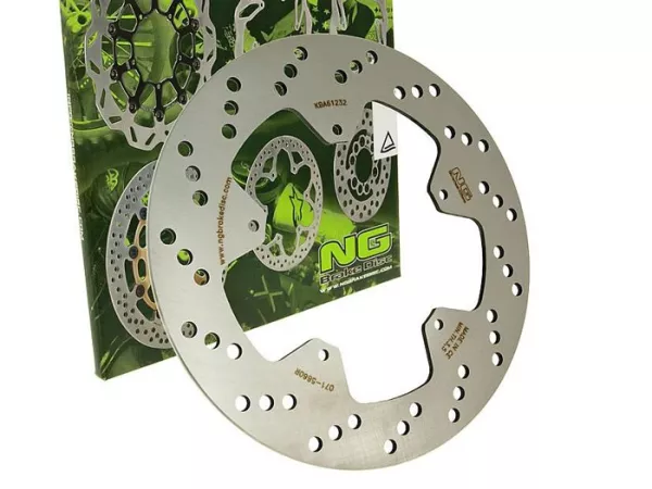Remschijf -NG Ø260x125x4mm- Piaggio Beverly 200 (2001) linksachter, Piaggio Beverly 200 (2001) linksvoor, Piaggio Beverly 125 (2001-2002) linksachter, Piaggio Beverly 125 (2001-2002) linksvoor