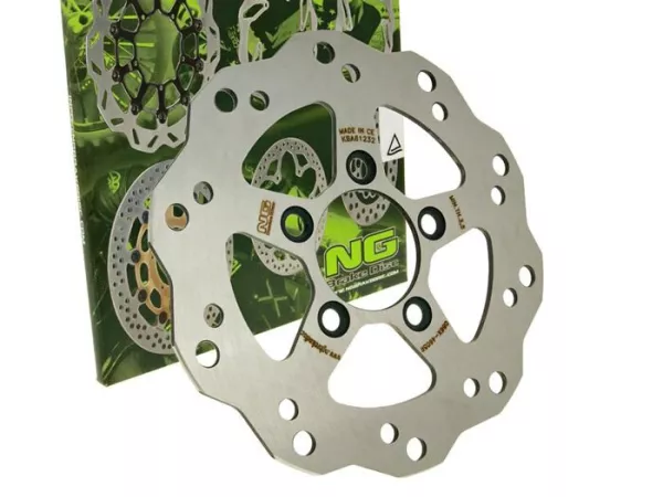 Bremsscheibe -NG Wavy Ø220x58x4mm- Kymco Bet & Win 125 (2000-2002) vorne rechts, Kymco Bet & Win 150 (2000-2002) vorne rechts, Kymco Bet & Win 250 (2000-2002) vorne rechts, Kymco Grand Dink 250 (2001-?) vorne rechts, Kymco Movie 125 XL (2001-2002) vorne r