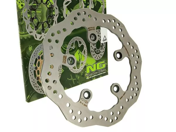 Bremsscheibe -NG Wavy Ø260x105x5mm- Kymco Xciting 250 / Xciting 250 I (2004-2008) vorne links/rechts, Kymco Xciting 500 (2004-2009) vorne links/rechts, Kymco Xciting 500 I R ABS (2007-2013) vorne links/rechts, Kymco Xciting 300 I R (2008-2011) vorne links