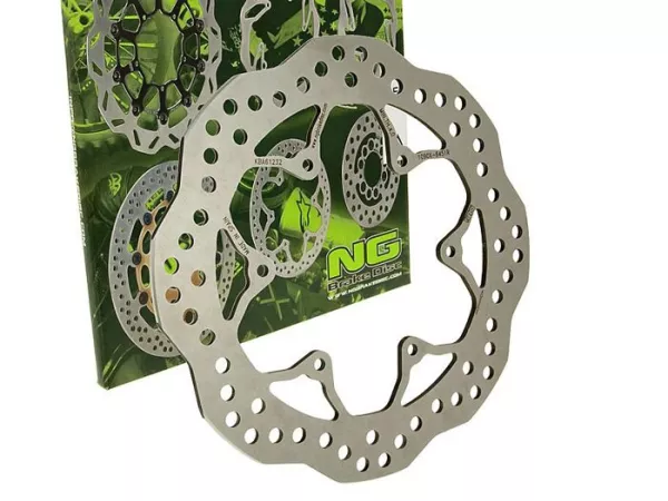 Disco de freno -NG Wavy Ø240x105x4,5mm- Gilera Runner VXR 125 (2005-2007) delantero izquierdo, Gilera Runner VX 125 (2006-2007) delantero izquierdo, Piaggio MP3 125 RL (2006-2007) delantero izquierdo/derecho, Piaggio MP3 250 / MP3 250 RL (2006-2007) delan