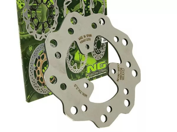 Bromsskiva -NG Wavy Ø155x42x3mm- Peugeot Ludix 50 Snake (2008-2009) fram vänster