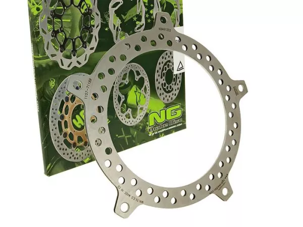 Disque de frein -NG Ø224x173x4mm- SYM Shark 125 / Euro 2 / Dual Disk (1999-2002) (av. g.), SYM Shark 150 (2000-2001) (av. g.), SYM Joyride 150 (2001-2002) (av. g.), SYM Joyride 125 (2001-2009) (av. g.), SYM Joyride 200 (2001-2009) (av. g.), SYM Euro MX 12
