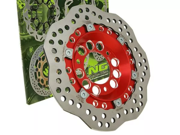 Bremsscheibe -NG Wavy Ø220x58x4mm- Akt 125 vorne, Baja SC 150 vorne rechts, Daelim NS 125 vorne rechts, Daelim Otello125 vorne rechts, Jmstar Tomahawk Ii vorne rechts, Lifan JD Star 125 vorne rechts, Lifan LF 150 T-6 vorne rechts, Roketa Jamaica150 / Vort