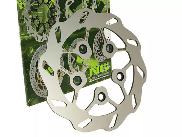 Disco freno -NG Wavy Ø226x58x4mm- SYM Symphony 50 / S (2009-2013) anteriore sinistro, SYM Symphony 125 / 125 R / 125 S (2009-2013) anteriore sinistro, SYM Symphony SR 50 (2011-2013) anteriore sinistro, SYM Jet 4 50 / 50 R / 50 Naked (2012-2013) anteriore 