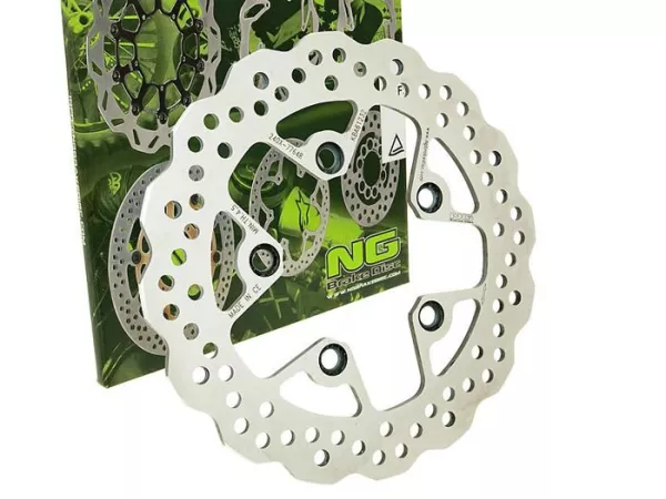 Bromsskiva -NG Wavy Ø240x89x5mm- Suzuki GSX 750 R (1985-1988) höger bak, Suzuki GSX 750 R (1989-1995) höger bak, Suzuki GSX 1100 R (1989-2000) höger bak, Suzuki GSX 1100 (1991-1996) höger bak, Suzuki Rf 400 R (1993-1997) höger bak, S