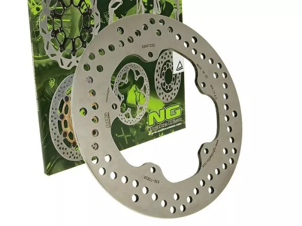 Brake disc -NG Ø240x125x4.5mm- Gilera Runner FX 125 (1997-2002) rear lhs, Gilera Runner FXR 180 (1997-2003) rear lhs, Gilera Runner FXR 180 SP (1999-2000) rear lhs, Gilera Runner FX 125 SP (1999-2001) rear lhs, Gilera Runner SP 180 (1999-2002) rear lhs, P