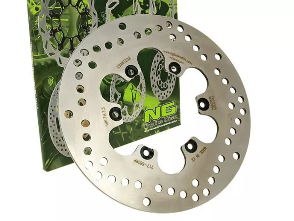 Bremsscheibe -NG Ø220x89,6x4mm- Benelli Velvet / Velvet Touring (1999-2001) hinten rechts, Malaguti Madison 250 S (1999-2002) hinten rechts, Benelli Velvet / Velvet Touring (1999-2003) hinten rechts, Benelli Velvet / Velvet Touring (1999-2003) hinten rech