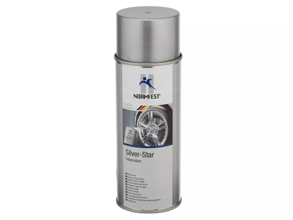 Lacquer, rim silver -NORMFEST, Silver-Star- Spray can 400ml